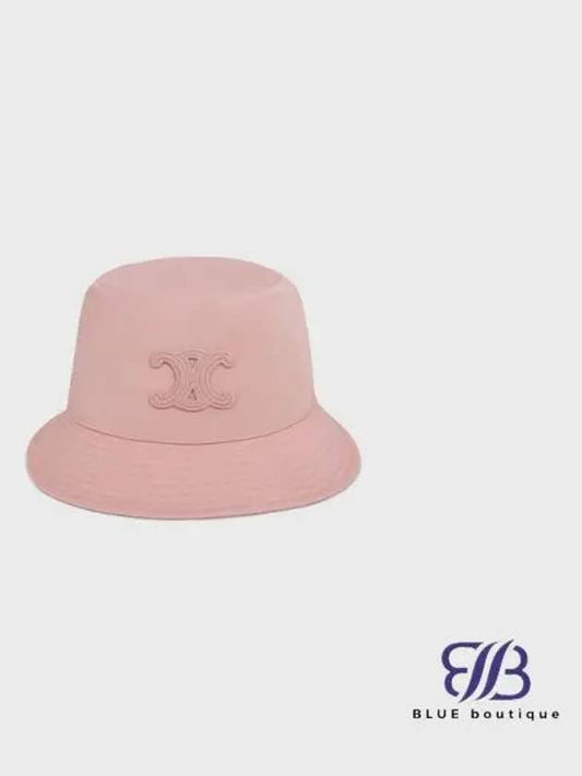 Triomphe Gabardine Cotton Bucket Hat Vintage Pink - CELINE - BALAAN 1