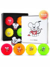 white rat character vivid golf ball 4 ball package - VOLVIK - BALAAN 1