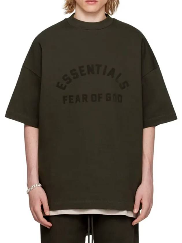 Fear of God Essentials Heavy Jersey T-Shirt Black Men - FEAR OF GOD ESSENTIALS - BALAAN 4