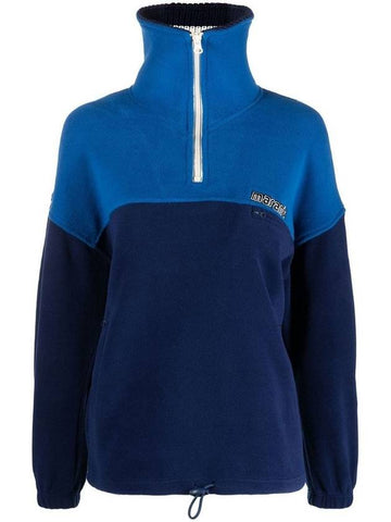 Malti Zip-Up Fleece Sweatshirt Blue - ISABEL MARANT - BALAAN 1