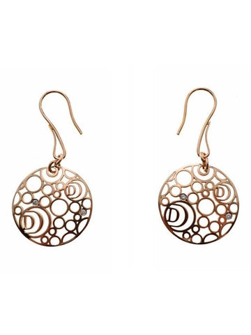 Cima 18kt rose gold diamond drop earrings - DAMIANI - BALAAN 1