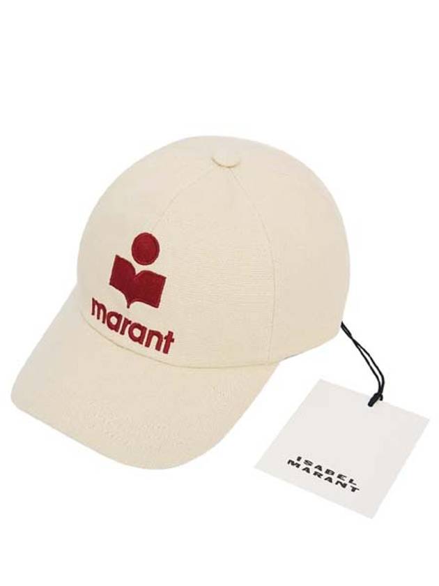 Tyron Embroidered Logo Ball Cap Ecru - ISABEL MARANT - BALAAN 2