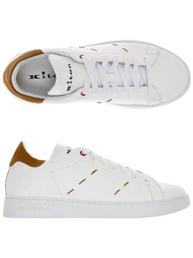 23SS USSN001 XB602006 BIANCO TERRA Stitch Sneakers - KITON - BALAAN 1