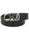 24FW leather belt 675542776307 MIDNIGHTNERO BLUE - SALVATORE FERRAGAMO - BALAAN 2