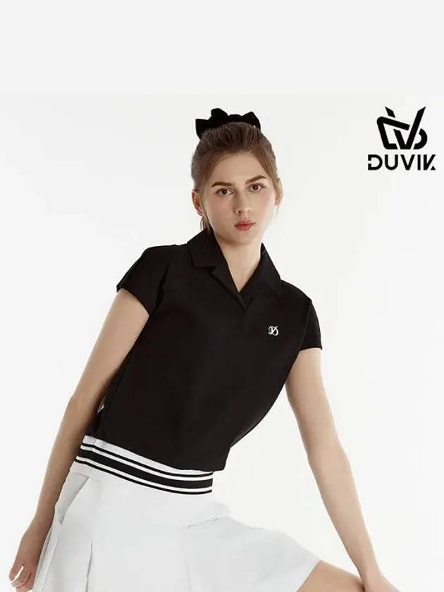 open collar blouson sleeveless t-shirt DE2WTV141BK - DUVIK - BALAAN 6