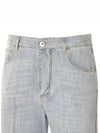 Wide Leg Denim Jeans Light Bleach - BOTTEGA VENETA - BALAAN 6