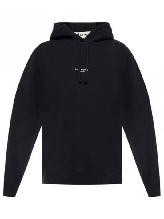 Studios Reverse Logo Hooded Top Black - ACNE STUDIOS - BALAAN 2