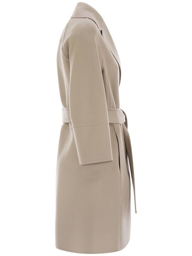 Arona short double face wool single coat natural - S MAX MARA - BALAAN 4