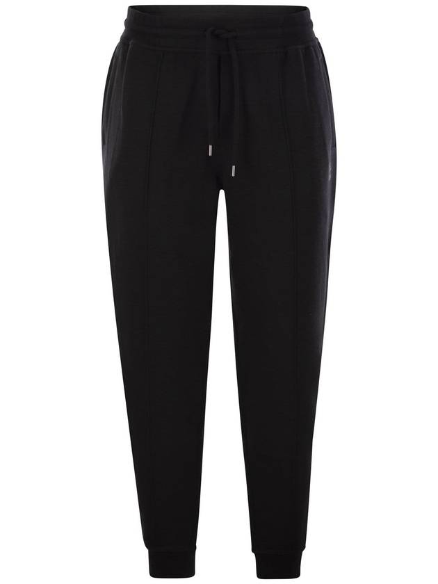 Double Fleece Track Pants Black - BRUNELLO CUCINELLI - BALAAN 2