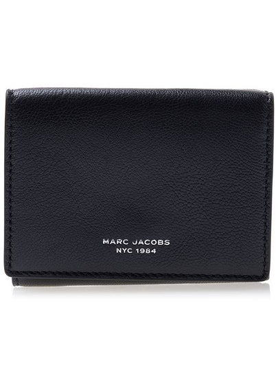 Women's Slim 84 Medium Tri-Fold Half Wallet Black - MARC JACOBS - BALAAN 2