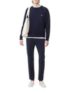 Tricolor Fox Patch Sweatshirt Navy - MAISON KITSUNE - BALAAN 8