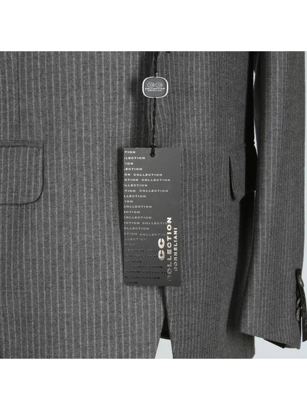 1807526 Virgin wool gray striped suit - CORNELIANI - BALAAN 5