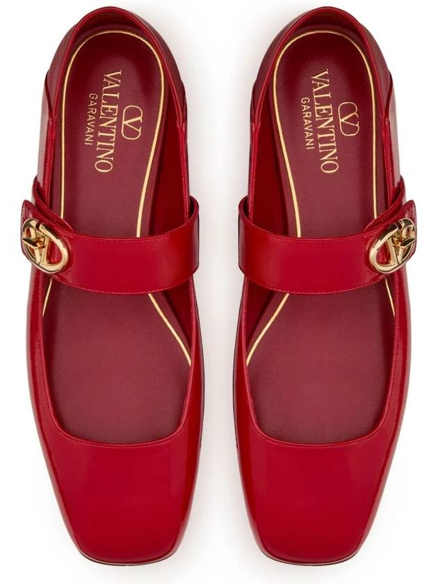 Valentino Garavani Flat shoes Red - VALENTINO - BALAAN 4