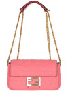 Baguette Medium Nappa Leather Chain Shoulder Bag Pink - FENDI - BALAAN 4