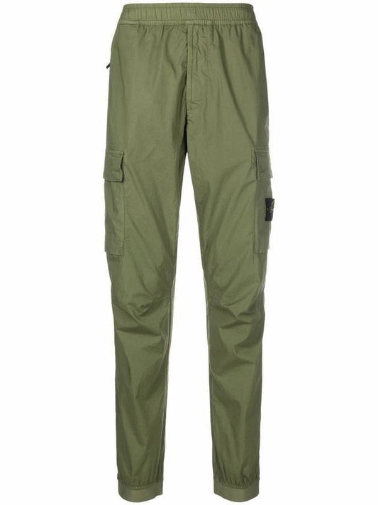 Men's Tella Paracadute Regular Fit Cargo Pants Khaki - STONE ISLAND - BALAAN.