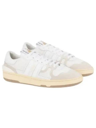 Clay Lace-Up Low Top Sneakers White - LANVIN - BALAAN 2