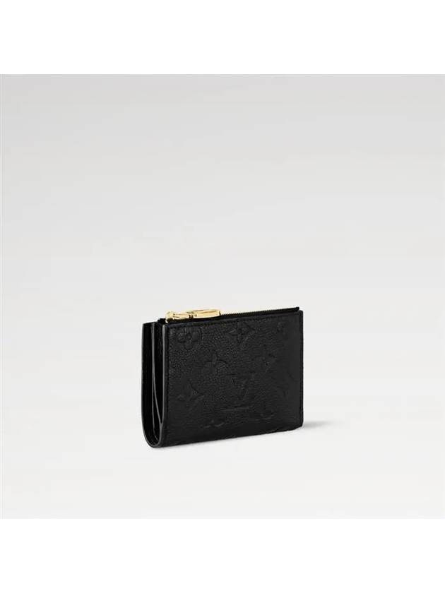 Lisa Monogram Leather Half Wallet Black - LOUIS VUITTON - BALAAN 3