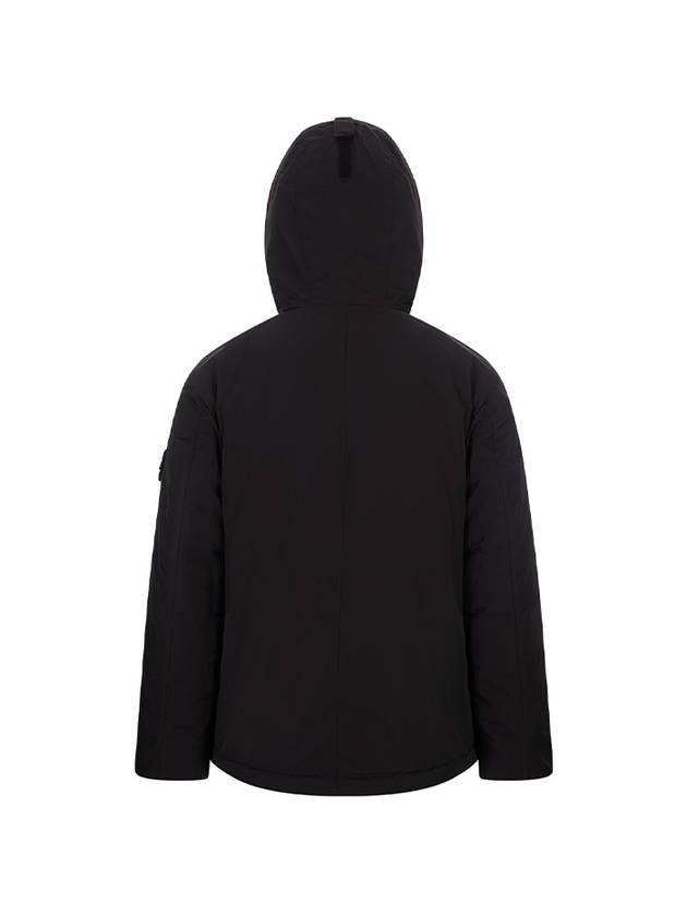 Techno Fabric Hooded Jacket Black - STONE ISLAND - BALAAN 3