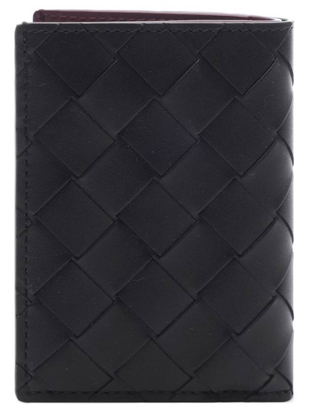 Intrecciato Leather Card Wallet Black - BOTTEGA VENETA - BALAAN 5