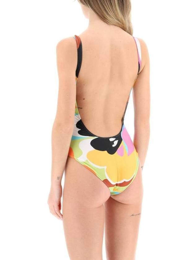 SS23 Floral Low Back Swimsuit 12646 4563 - ETRO - BALAAN.