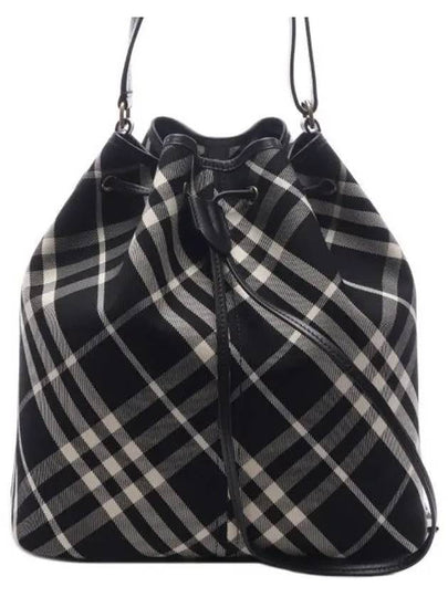 Check Medium Bucket Bag Black - BURBERRY - BALAAN 2