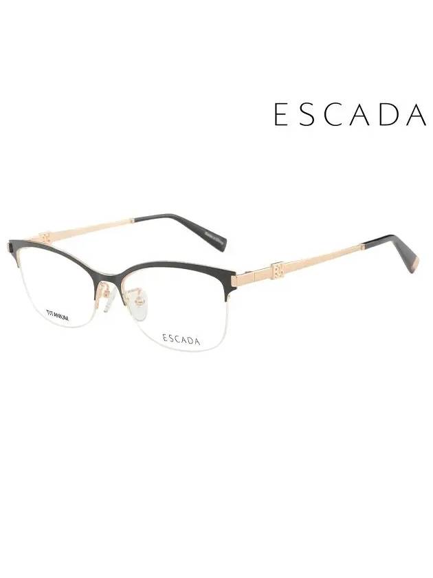 Glasses Frame VES 965F 009A Square Titanium Men Women - ESCADA - BALAAN 1