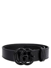 GG Marmont Thin Belt Black - GUCCI - BALAAN 2