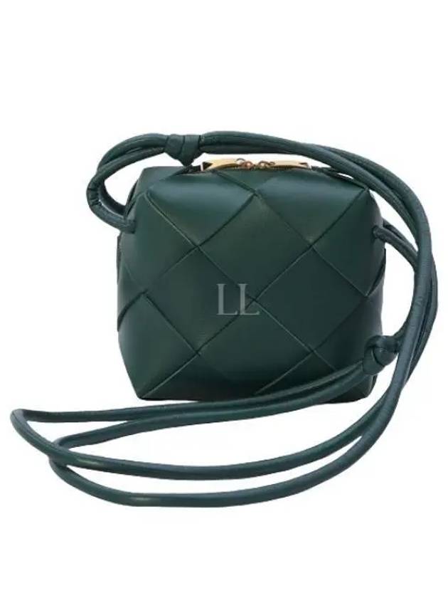 Cassette Intrecciato Mini Shoulder Bag Emerald Green - BOTTEGA VENETA - BALAAN 2