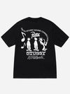 Sound Connection Short Sleeve T Shirt Black - STUSSY - BALAAN 3