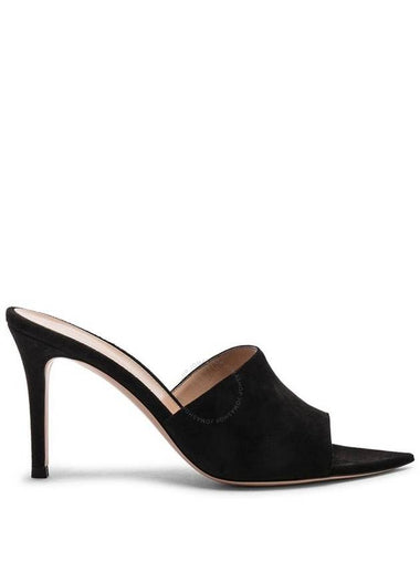 Gianvito Rossi Black Camoscio Suede Mules, Brand Size 35 ( US Size 5 ) - GIANVITO ROSSI - BALAAN 1