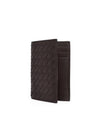 Intrecciato Flap Card Holder Dark Brown - BOTTEGA VENETA - BALAAN 4