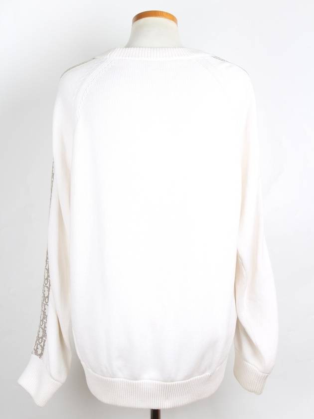 Oblique insert knit white XL - DIOR - BALAAN 4