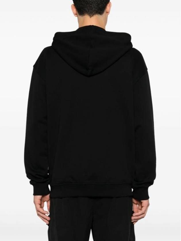 S Boxt Logo Embroidery Zip Up Hoodie Black - DIESEL - BALAAN 3