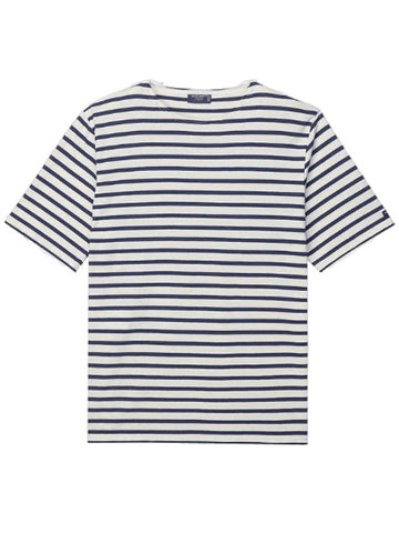 Levain 18 Short Sleeve T Shirt Ecru Marine - SAINT JAMES - BALAAN 1