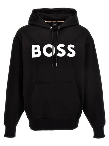 Sullivan Logo Hoodie Black - HUGO BOSS - BALAAN 1