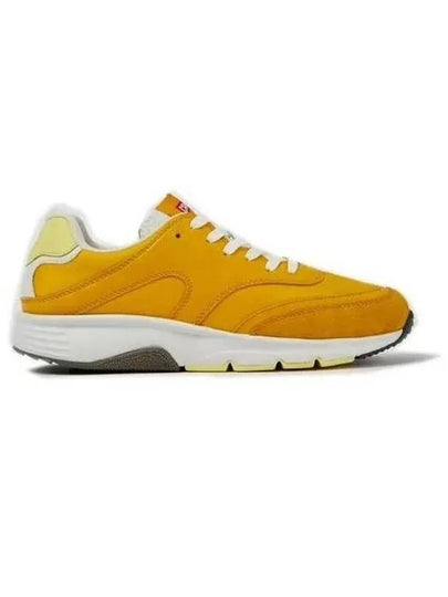 Drift Textile Leather Low Top Sneakers Yellow - CAMPER - BALAAN 2