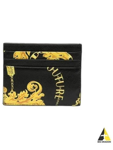 BarLOAKE Lock Card Wallet Black 75YA5PB2 ZP357 - VERSACE - BALAAN 1