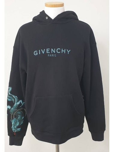 Dragon Logo Hood BM70ES306C 001 L - GIVENCHY - BALAAN 1