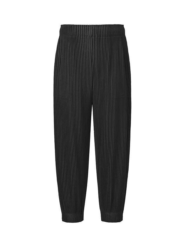 Band jogger straight fit pleated pants black - MONPLISSE - BALAAN 1