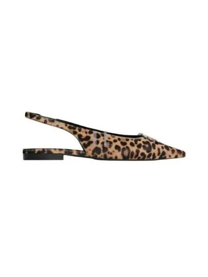 Alma Triomphe Leopard Print Slingback Flat Brown - CELINE - BALAAN 2