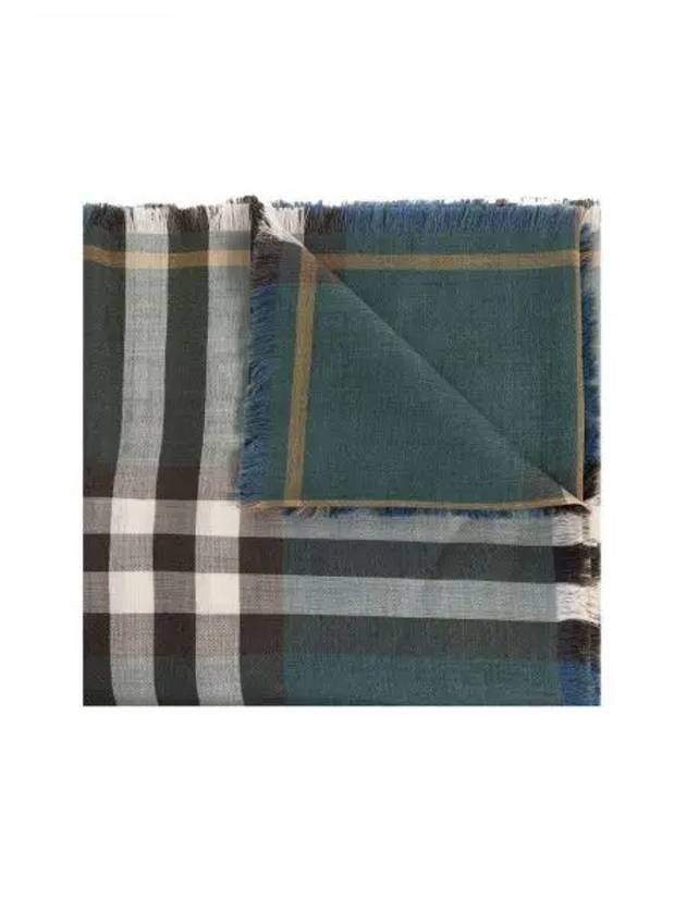 Vintage Check Fringe Scarf Green - BURBERRY - BALAAN 2