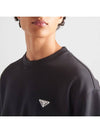 Technical Cotton Sweatshirt Black - PRADA - BALAAN 5
