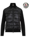 logo padded cardigan black 9B00046 M1131 999 - MONCLER - BALAAN 1