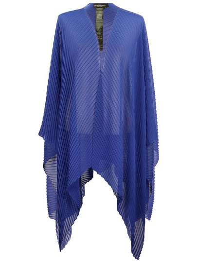 Women's Lightweight Chiffon Shawl Scarf Blue - EMPORIO ARMANI - BALAAN 2