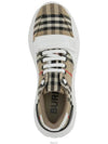 Vintage Check And Leather Sneakers White Archive Beige - BURBERRY - BALAAN 3