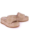 Jumbo GG Platform Slipper Beige Light Pink - GUCCI - BALAAN 2