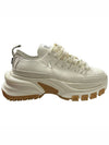 W233SU02 623I Leather Double Lace Low Top Sneakers Ivory Men’s Shoes TJ - WOOYOUNGMI - BALAAN 1