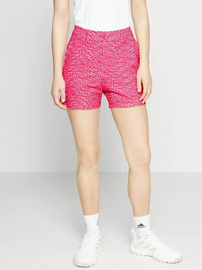 Golf Shorts Gwen Print Shorts Pink Bridge Swirl - J.LINDEBERG - BALAAN 2