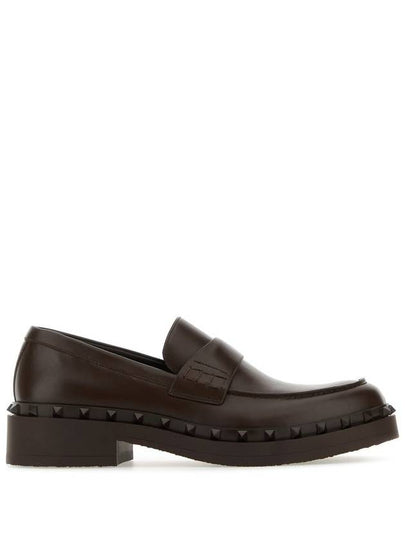 Garavani leather loafers brown - VALENTINO - BALAAN 2