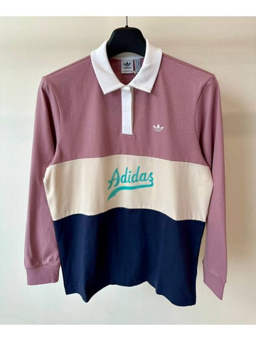 Long Sleeve Polo T Shirt HD9773 Mob Multi WOMENS - ADIDAS - BALAAN 1